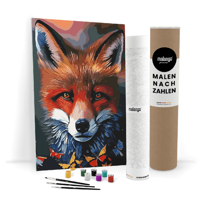 Malen nach Zahlen Leinwandbild - Fuchs Frieda
