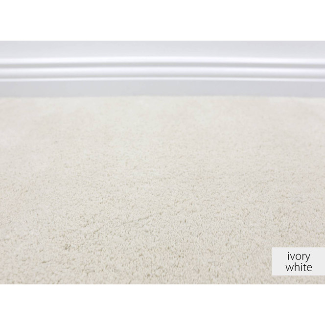 Grace Teppichboden Meterware in Ivory White