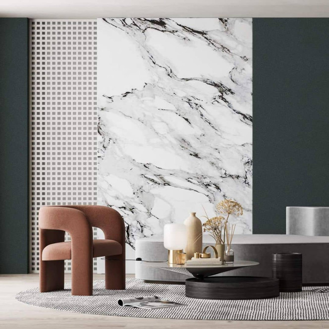 Vliestapete mit glänzender Struktur schwarz Uni