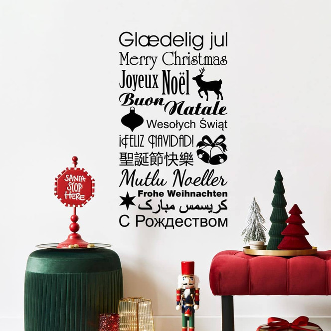 Wandtattoo Weihnachten überall