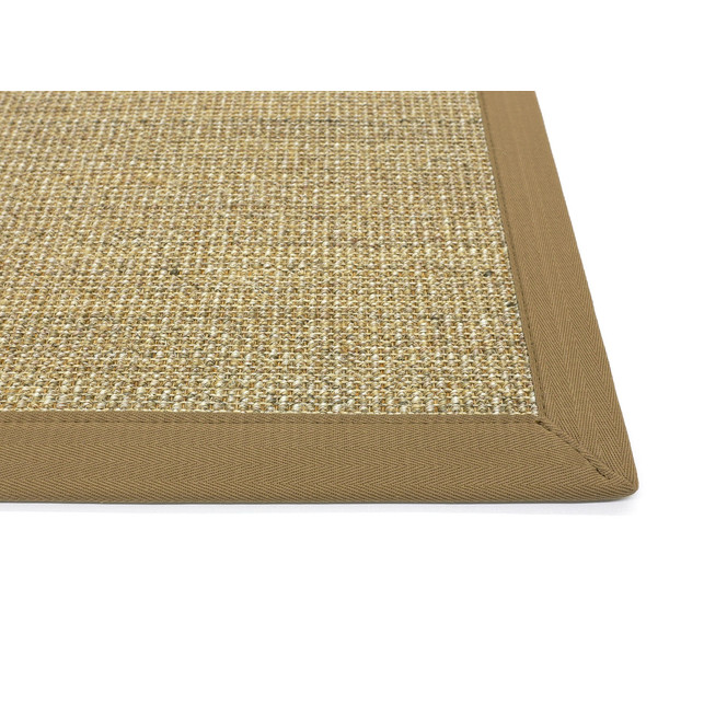 Diego Sisal 5cm Bordürenteppich in Cashew - 60 Braun