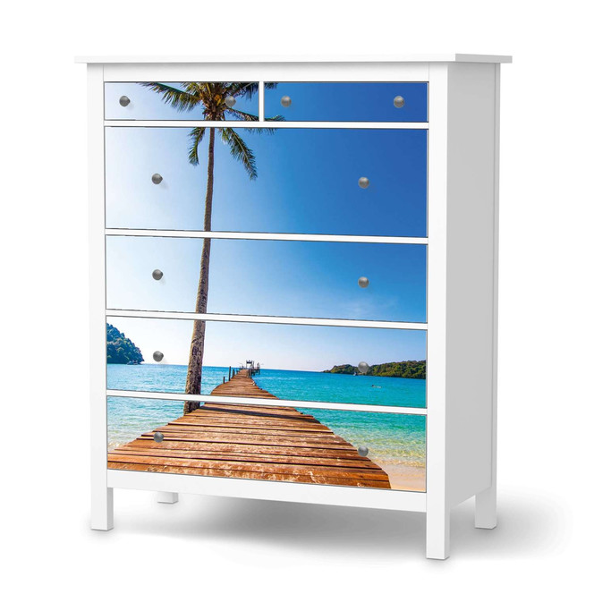 Klebefolie IKEA Hemnes Kommode 6 Schubladen - Caribbean- Bild 1