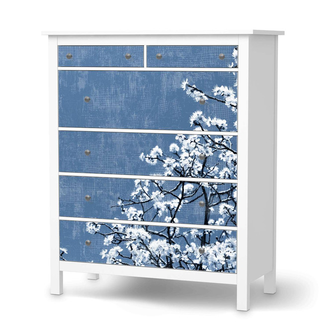 Klebefolie IKEA Hemnes Kommode 6 Schubladen - Spring Tree- Bild 1