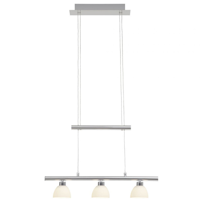 Pendelleuchte Richard, metallic, 90 x 58.4 cm, Glas Pendellampe, dimmbar
