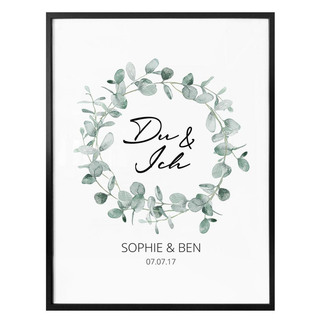 Personalisiertes Poster Du & Ich
