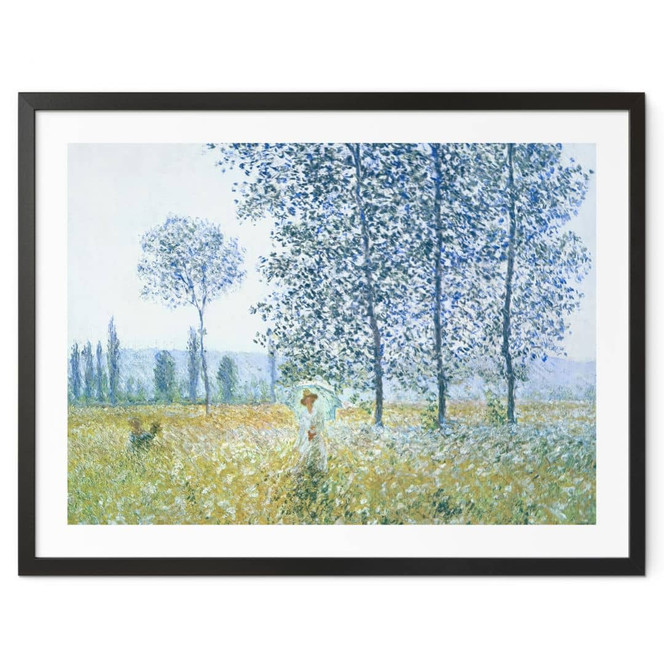 Poster Monet - Felder im Frühling