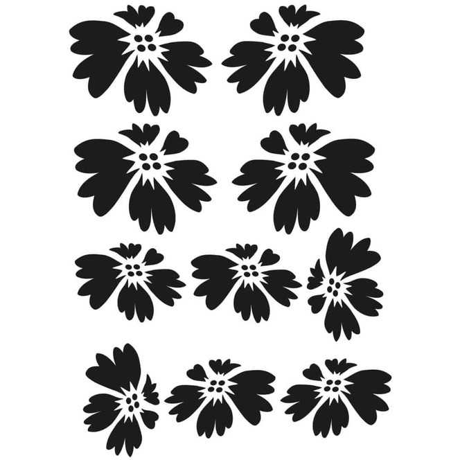 Wandtattoo Blüten-Set 7