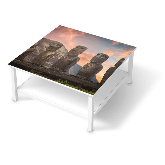Klebefolie IKEA Hemnes Tisch 90x90cm - Easter Island- Bild 1
