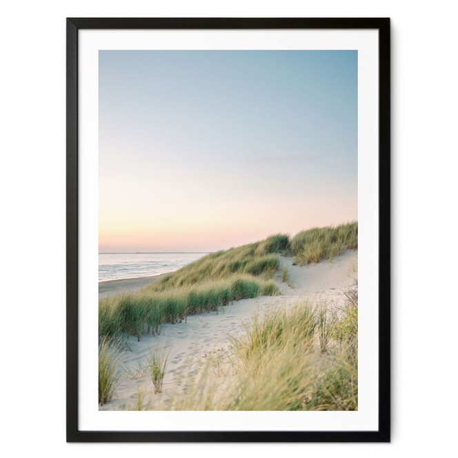 Poster Dünen an der holländischen Küste - Zwart