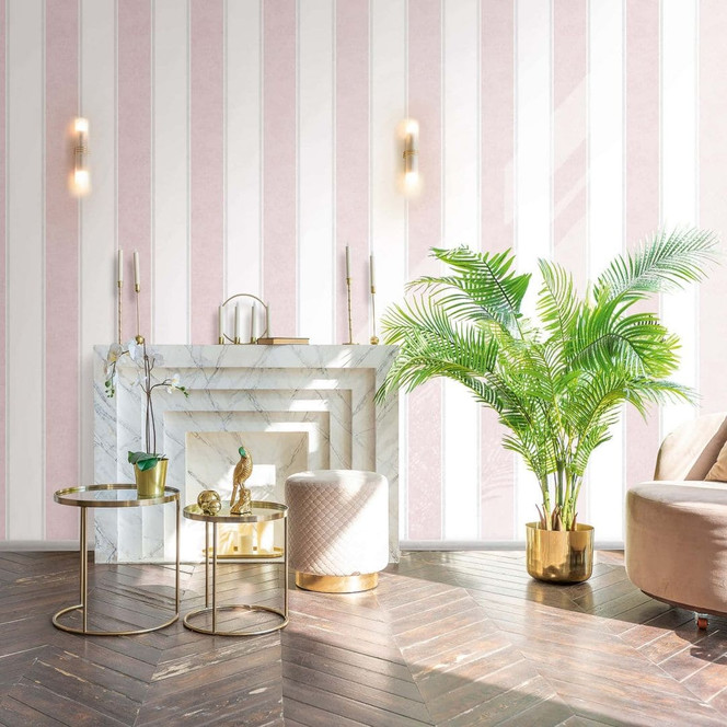 Vliestapete Blockstreifen, Streifen Streifen Klassisch matt in Weiss