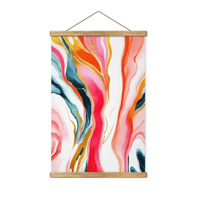 Stoffbild Bunte Marmorierung abstrakt - Gokhale