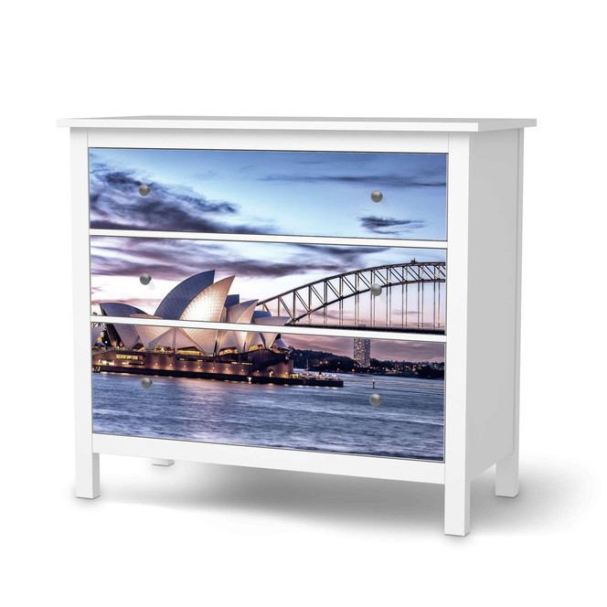 Möbelfolie IKEA Hemnes Kommode 3 Schubladen - Sydney- Bild 1