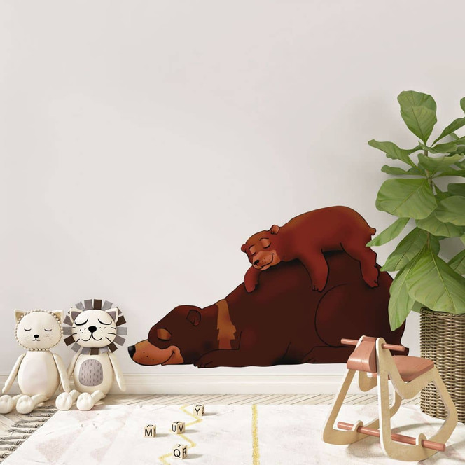 Wandsticker Braunbären