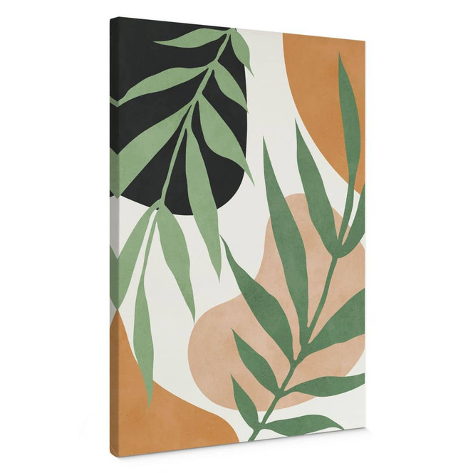 Leinwandbild Grüne Zweige im Dschungel - Costa