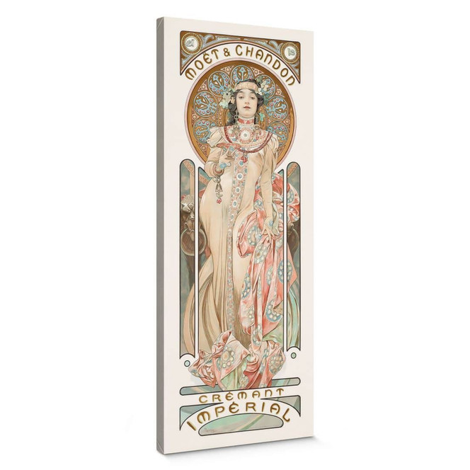 Leinwandbild Mucha - Moët and Chandon: Dry Imperial - Panorama