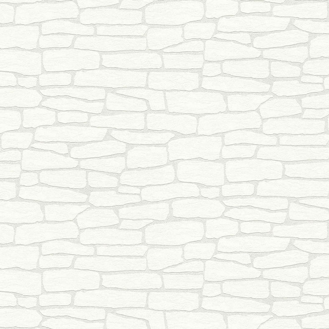 A.S. Création Vliestapete Meistervlies Tapete in Steinoptik Naturstein überstreichbar weiss