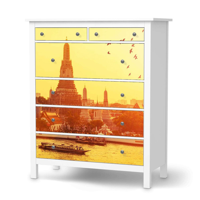 Klebefolie IKEA Hemnes Kommode 6 Schubladen - Bangkok Sunset- Bild 1