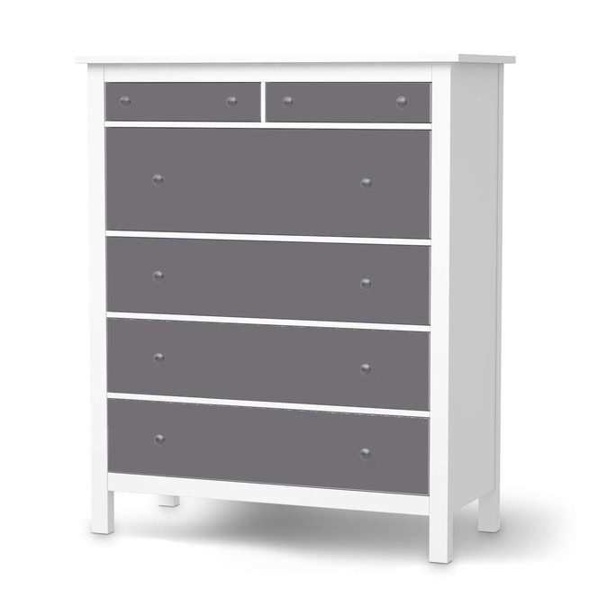 Klebefolie IKEA Hemnes Kommode 6 Schubladen - Grau Light- Bild 1