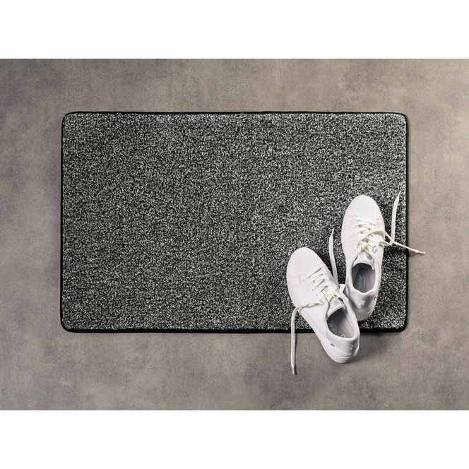 HEVO Saugaktiv Fussmatte nach Mass in Schwarz/weiss