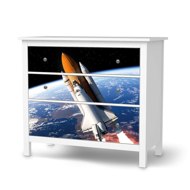 Möbelfolie IKEA Hemnes Kommode 3 Schubladen - Space Traveller- Bild 1