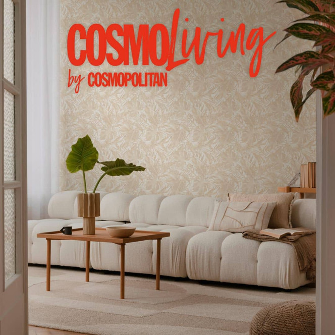 COSMOPOLITAN Dschungel Tapete Beige Creme - Botanische Vliestapete mit Blättern