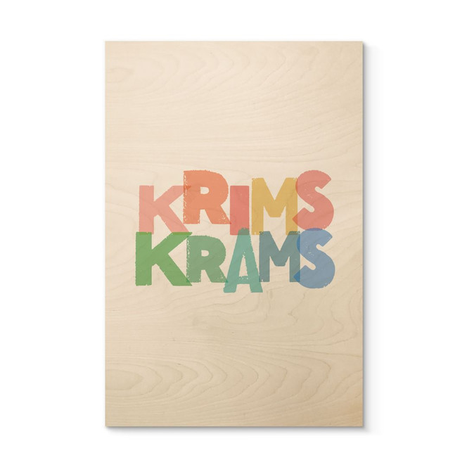 Holzbild Krimskrams