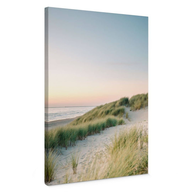 Leinwandbild Dünen an der holländischen Küste - Zwart