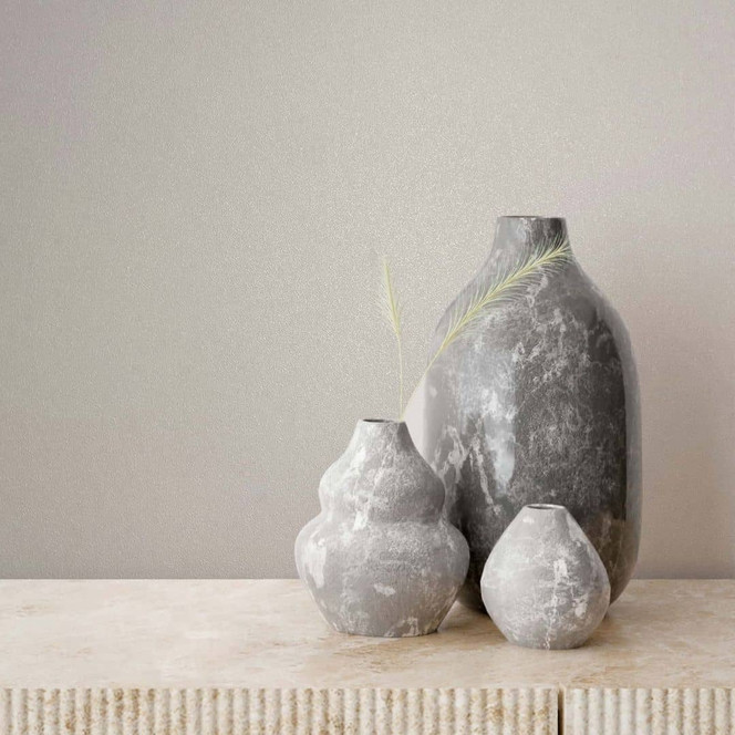 Vliestapete Uni, Struktur Uni Modern matt in Weiss