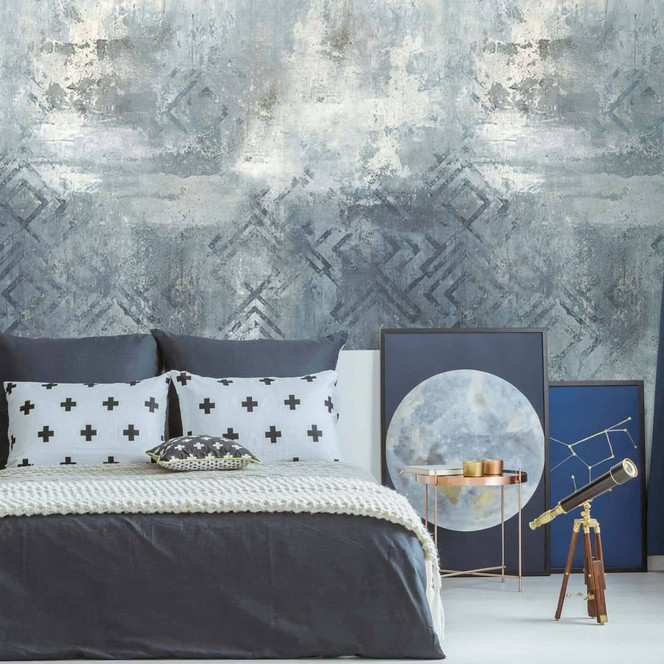 Fototapete Betonoptik Grafisch Modern in Grau