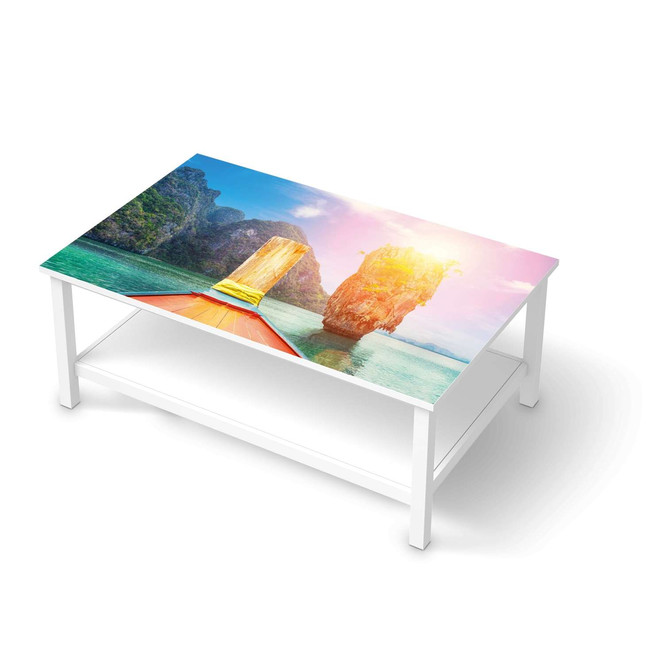 Möbelfolie IKEA Hemnes Tisch 118x75cm - Blue Water Lagoon- Bild 1