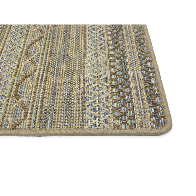 Nahla Kettelteppich Rechteck Wunschmass in Beige