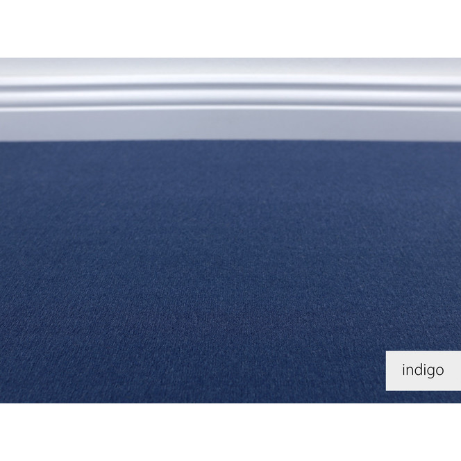 Luca Velours Teppichboden Meterware in Indigo