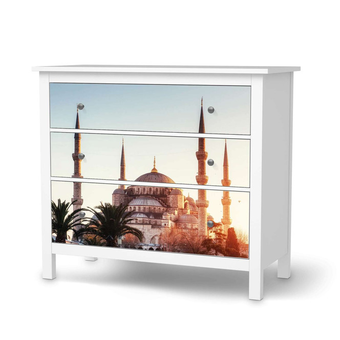 Möbelfolie IKEA Hemnes Kommode 3 Schubladen - Blue Mosque- Bild 1