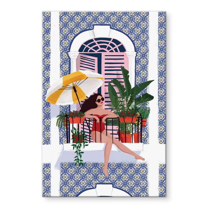 Acrylglasbild Urlaub auf dem Balkon - Tomljanovic