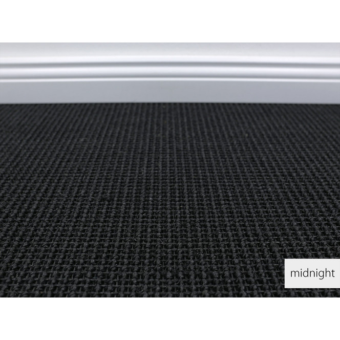 Diego Sisal Teppichboden Meterware Wunschmass in Midnight