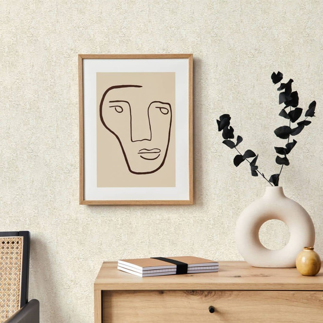 Strukturtapete, Vliestapete beige