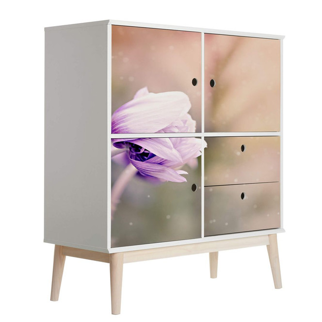 Möbelfolie, Dekofolie - abwischbar - Violet Anemone