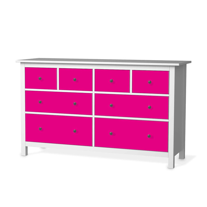 Möbelfolie IKEA Hemnes Kommode 8 Schubladen - Pink Dark- Bild 1