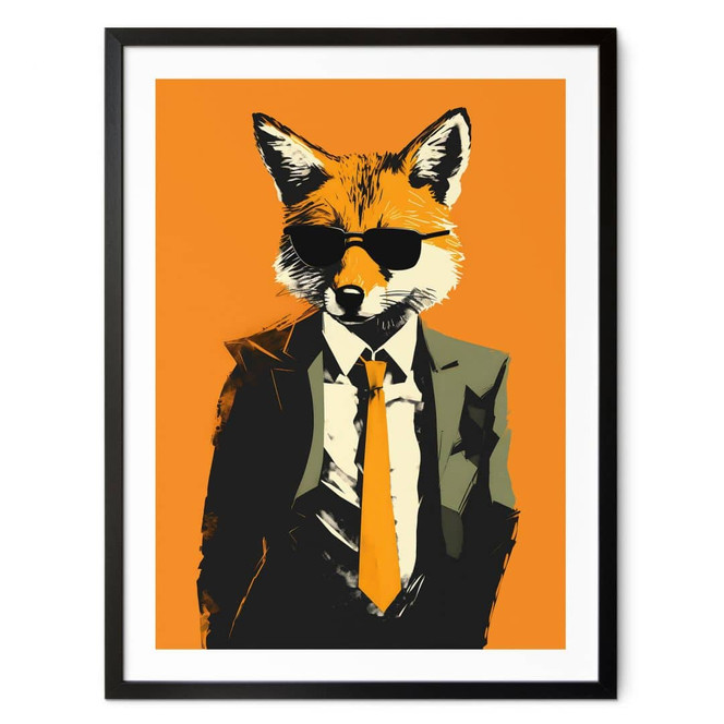 Poster Cooler Fuchs im Anzug - Magnusson