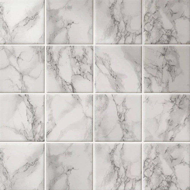 Fliesenaufkleber Marmor - 12er Set