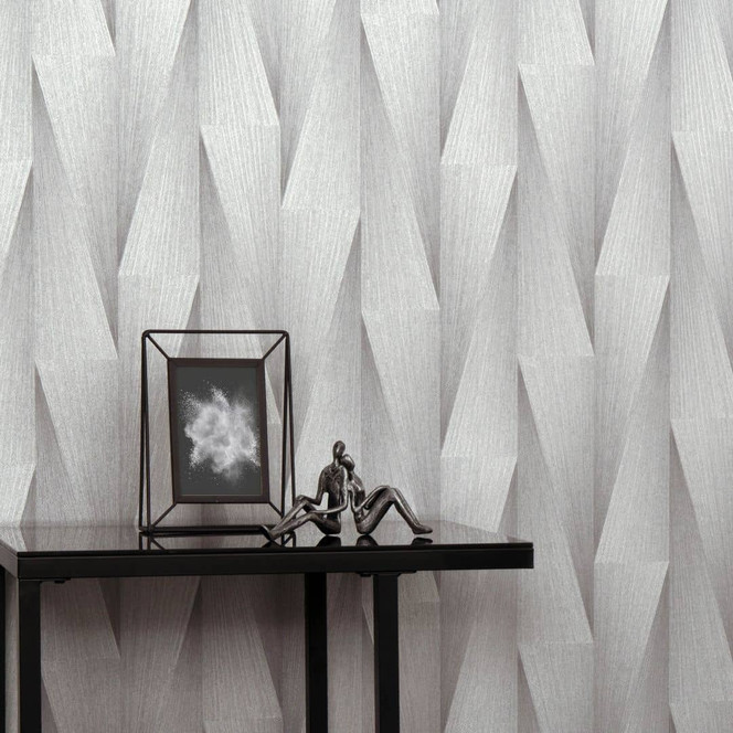 Guido Maria Kretschmer Grafiktapete Shift Fashion for Walls 5 hellgrau