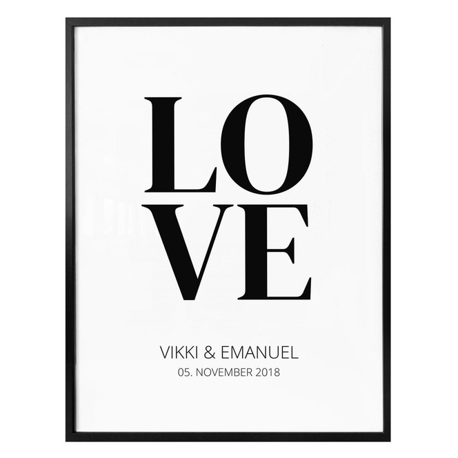 Personalisiertes Poster Love