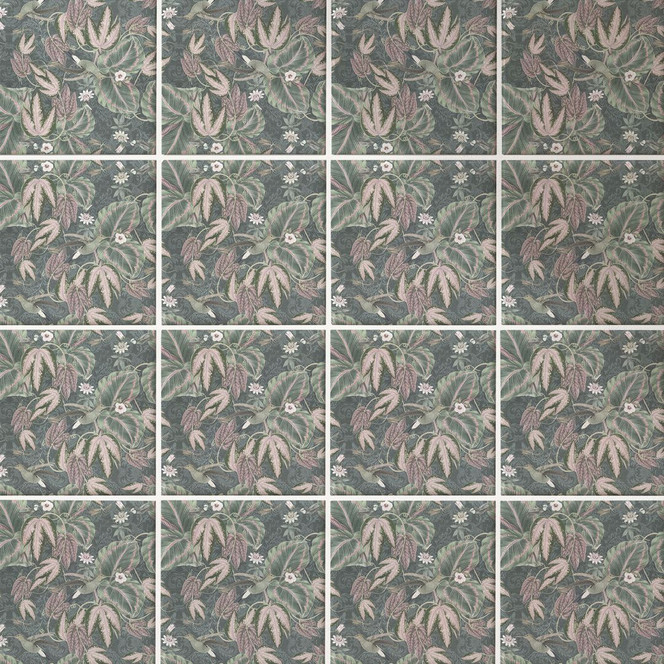 Fliesenaufkleber Kolibri im Tropenwald - Bloomery Decor - 12er Set