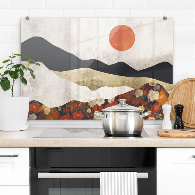 Spritzschutz Herbstliche Berglandschaft - SpaceFrog Designs