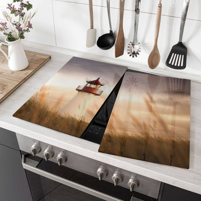 Herdabdeckplatte Leuchtturm an der Küste von Sylt - Eisenmann