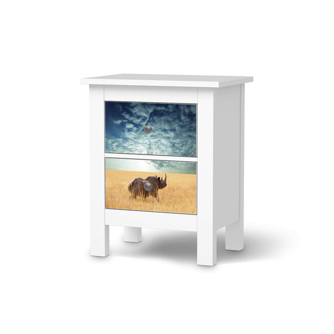 Möbelfolie IKEA Hemnes Kommode 2 Schubladen - Rhino- Bild 1