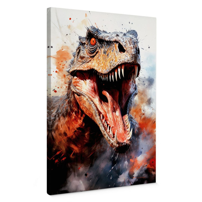 Leinwandbild T-Rex: Das wilde Gesicht der Urzeit - Jaszke