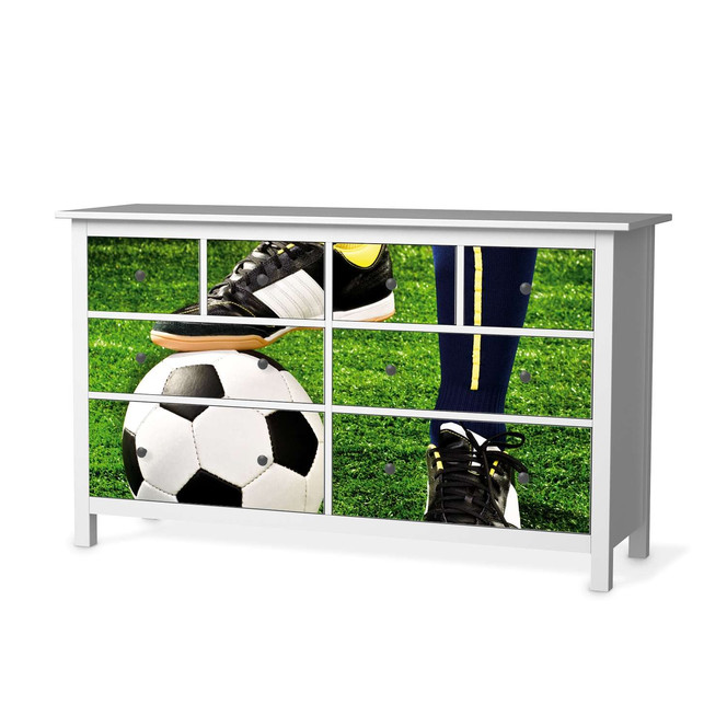 Möbelfolie IKEA Hemnes Kommode 8 Schubladen - Fussballstar- Bild 1