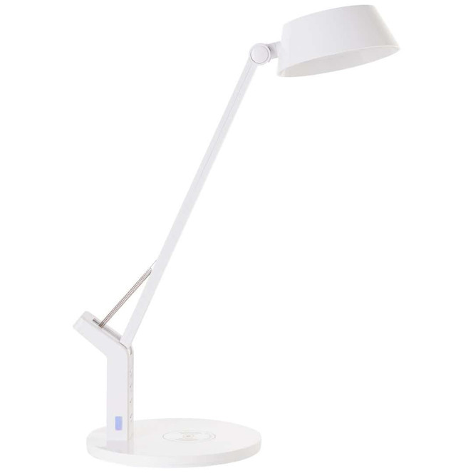 Tischleuchte Julius, weiss, 52 x 17.1 cm, Innenleuchte mit Wireless-Charging-Funktion