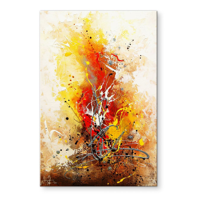 Acrylglasbild Fedrau - Osterfeuer